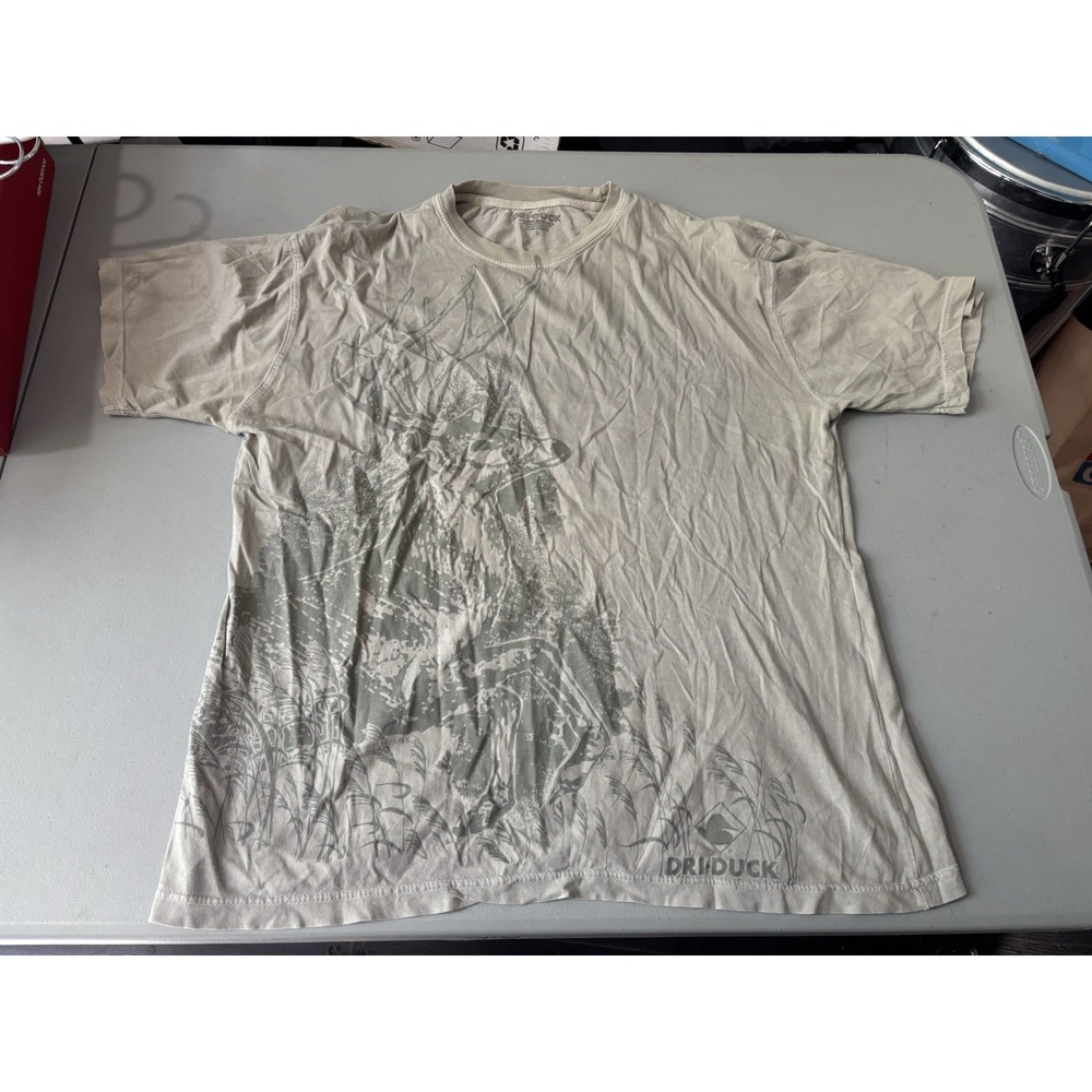 Dri-duck L Deer T Shirt Cream And Brown